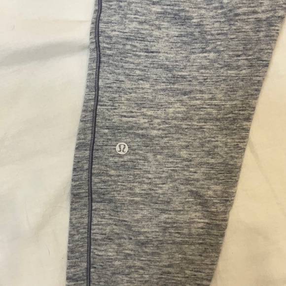 Lululemon Athletica Track Pants | Size 4 | Heather Light Blue|Draw String Waist - Picture 4 of 5